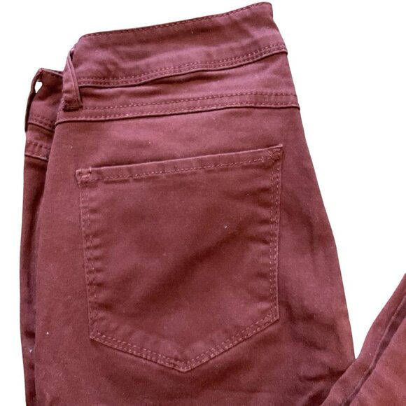 Dip Jeans Women's Size 10 Red Skinny Mid Rise Denim Stretch Dark Wash Cas… - Picture 3 of 8